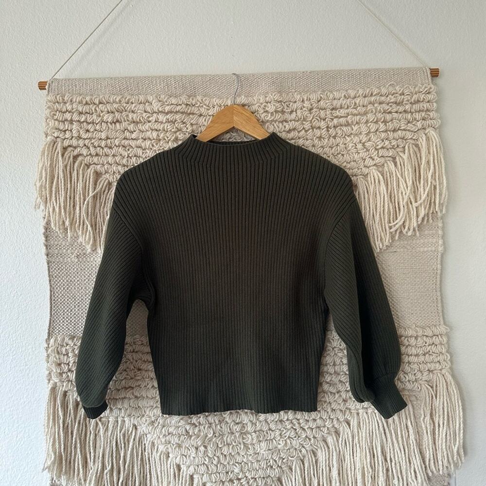 Line & Dot Olive Green Alder Sweater